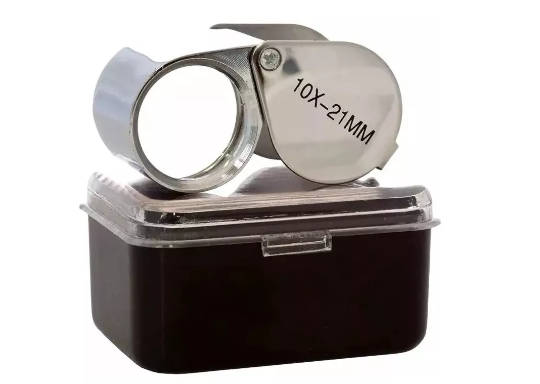 Miniatura 5 de Lupa Metálica Plegable Triplex 10x21 mm